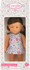 Corolle 9000240020 - Romy brunett Les Trends Mini Corolline 20 cm, francia baba bájjal és vanília illattal, 20 cm