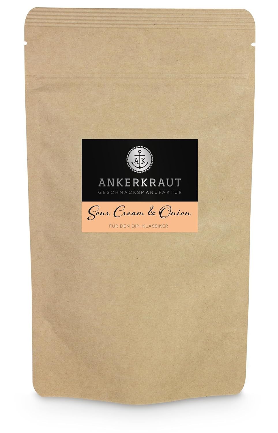 Ankerkraut "Sour-Cream & Onion", Dip-Gewürzmischung for Kartoffelspalten, Brot, Fleisch oder Chips, 160g aromadichten tasakban