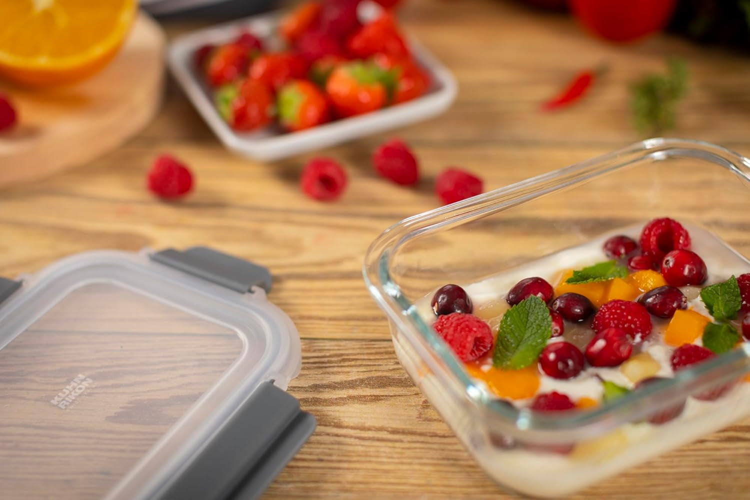 KUHN RIKON 24031 Borcan de sticlă, sticlă, transparent Cutii depozitare alimente Naty Shop