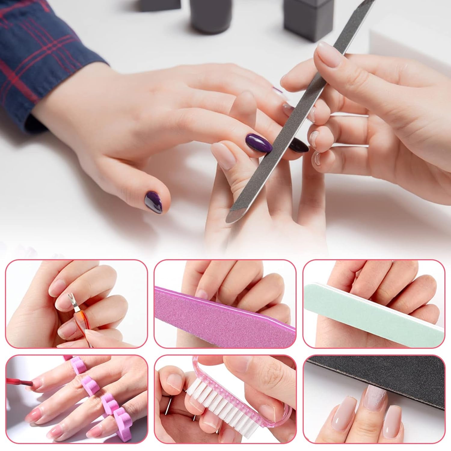 Nail Art Pinsel Und Dekorationen Set,Nail Art Dekoration Zubehör Set,15 Pcs Pinsel,5 Blätter Nagelsticker,5 Pcs Dotted Pen,Strasssteine Nägel,Ultra Dünn Nagel Pailletten Für Nagelkunst Maniküre