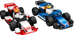 LEGO City F1 Williams Racing és Haas F1 Racing Cars - Forma 1 játék megépíthető autókkal és 2 versenyző minifigurával - Kis ajándékötletek fiúknak és lányoknak 4 éves kortól 60464 Építőkészletek Beuche den LEGO-Store