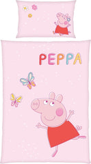 Peppa Pig gyerek ágyneműgarnitúra, 100 x 135 cm és 40 x 60 cm, pamut Ágynemű - gyermek Naty Shop Alapértelmezett cím