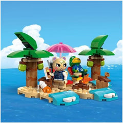 LEGO Animal Crossing Käptens Island Boat Tour, kreatív játék gyerekeknek 2 minifigurával a videojáték-sorozatból, beleértve a Huschke-t, ajándék lányoknak és fiúknak 6 éves kortól 77048 Építőkészlet Besuche den LEGO-Store