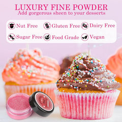 Ehető csillám, 4 vagy 6 színárnyalatos készlet, termékenként 4 gramm Glitter Naty Shop