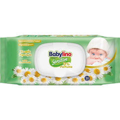 Érzékeny baba törlőkendők, 0% illat, 98% természetes formula, amely helyreállítja a bőr pH-egyensúlyát, frissesség pecsét, 54 törlőkendő