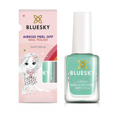 Bluesky Kids körömlakk - Turquoise Splash, Türkiz zöld. Easy Peel Off, nem mérgező vízbázisú, nem sikló körömlakk gyerekeknek 5 ml