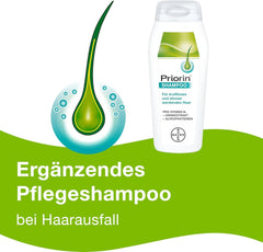 Priorin Shampoo - șampon de păr pentru întărirea părului - îngrijire suplimentară pentru părul slab, subțire - fără parabeni și coloranți - 1 x 200 ml Ingrijirea parului Naty Shop