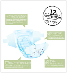 Pure & Nature bio pelenkák 6 XL méretű (17-28 kg) havi doboz 84 bio pelenkák