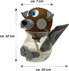 Bada Bing Graskopf 4er készlet incl. Wasserbehälter Waldtiere DIY Tiere – Rasenkopf Tierkopf mit Rasensamen – Experiment für Kinder – Spaß mit Lerneffekt – Geschenk Mitbringsel Kindergeburtstag Mitgebsel