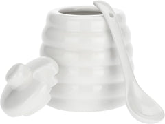 la Porcellana „Zaharniță Menage cu Lingură, Cutie Cadou, Albă”