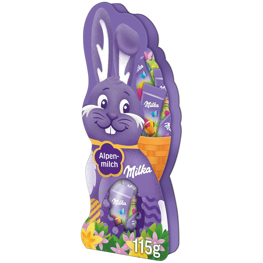 Milka Naps mosolygós nyuszi - alpesi tejes húsvéti csokoládé gyönyörű díszdobozban - 115g