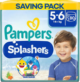 Pampers (régi verzió), Splashers eldobható fürdőnadrág - 5/6 méret (14 kg+) - 8 db-os doboz, 10 db-os csomag