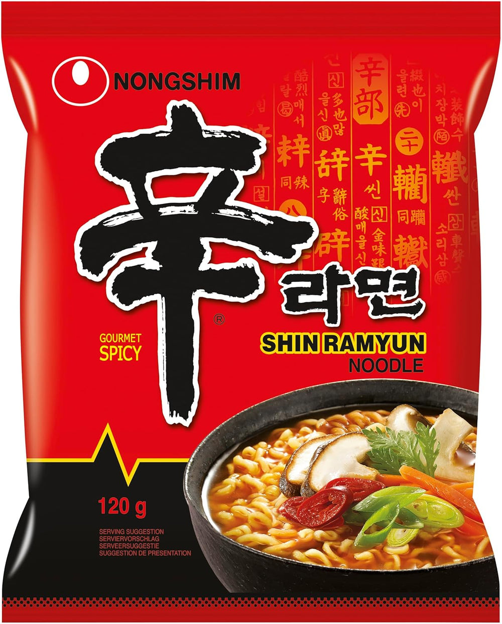 NONGSHIM - Shin Ramyun instant tészta - 6 x 120 gr - Multipack