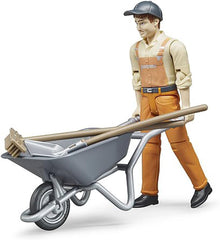 Bruder 62130 - Bworld figurakészlet önkormányzati munkás - 1:16 méretarányú játékfigura, építőjármű, építőmunkás, farm, férfi Akciófigurák Naty Shop