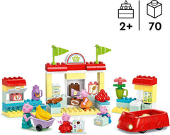 LEGO DUPLO 10434 Peppa szupermarket: kreatív oktatójáték és játékkészlet, ajándék fiúknak és lányoknak 2 éves kortól, ügyességre ösztönöz Építőkészletek Besuche den LEGO-Store