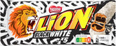 Baton de ciocolată LION Black & White, o gustare cu gust intens, ciocolată crocantă și chipsuri crocante, umplutură de brownie, o experiență unică de îmbucătură, 1 pachet (5 x 30g)
