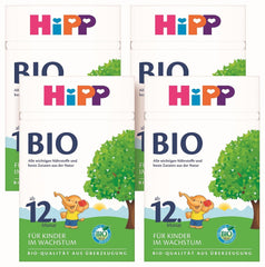 HiPP Organic Growth Milk (4 x 600 g) 12 hónap után kalciummal, vassal, C- és D-vitaminnal növekvő kisgyermekek számára, a legjobb bio minőség