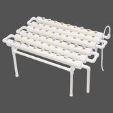 1 rétegű hidroponikus termesztőkészlet 54 ültetővel, PVC talajmentes növénytermesztő rendszerekkel vízszivattyúval, hidroponikus termesztőkészletekkel zöldség- és gyümölcstermesztéshez erkélyeken, kertekben, teraszokon és hátsó udvarokon