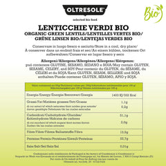 Linte verde organică 5 kg, leguminoase organice întregi, sursă de proteine și fibre, bogate în fibre și minerale, pachet economic