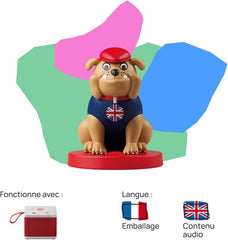 Personaj cu sunet - It's gone, Happy English - muzică, cântece și sunete - jucărie, conținut educațional, versiune franceză, copii pentru toate vârstele Jucarii Bebe Naty Shop