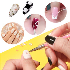 Nagel Pinsel 5 Stück Nagel Art Fineliner Pinsel,Nagel Pinsel Set Pinsel Für Nagellack Nail Brush Nagellack Pinsel Art Pen Für DIY Nail Art Design. (Farbe-1)