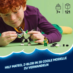 LEGO Dreamzzz Z-Blob robot és jármű kalandja, 20 az 1-ben játékgép, lányoknak és fiúknak, 7 év feletti gyerekeknek, fantáziajátékkészlet Mateo minifigurával, Z-Blob 71487 építőkészletek 20 változata Beuche den LEGO-Store