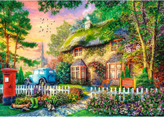 Trefl Premium plus Quality - Puzzle Tea Time: Houses Stoney Lane - 1000 darab, Nosztalgikus festett képek sorozata, Ideális darabok párosítása, Felnőtteknek és gyerekeknek 12 éves kortól Puzzle Naty Shop