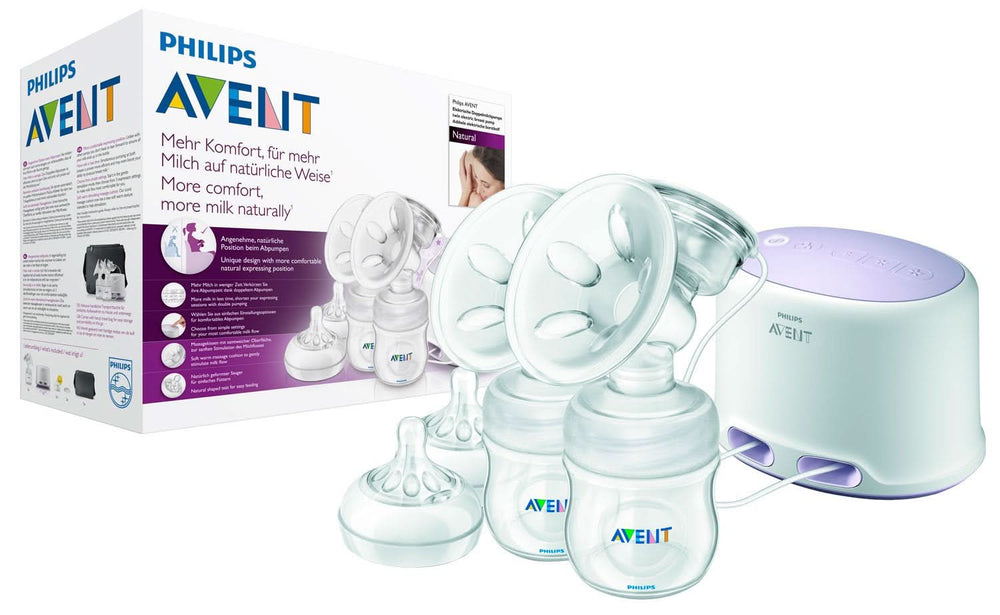 Dupla elektromos mellszívó Philips Avent SCF334/02 Tartozékok Étel és szoptatás Bebe Naty Shop