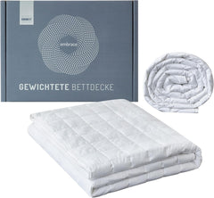 Kényelmes súlyú takaró 135X200Cm 7Kg, stresszoldó terápiás takaró 100% pamutból, nehéz takaró Súlyozott takaró felnőtteknek Javítja az alvást és csökkenti a stresszt.