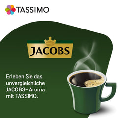 Tassimo Kapseln Jacobs Caffè Crema Classico XL, 5 x 16 Pads, 80 Kaffeekapseln