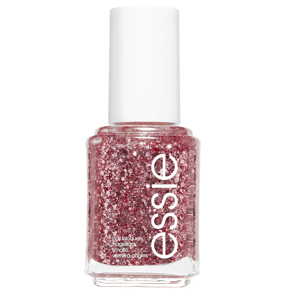 Essie Glitter körömlakk No. 275 a fenti vágás, csillogó/rózsaszín, 13,5 ml
