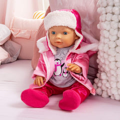 Bayer Design 84613AA Puppenkleidung, Puppenoutfit, mehrteilige Puppenanziehsachen, Winterset, Puppenzubehör