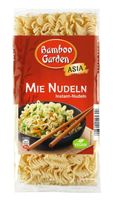Bamboo Garden - Mie Noodles | Instant tészta az ázsiai konyhához | Ideális wok ételekhez vagy levesekhez Vegánok | 250 g-os zacskó