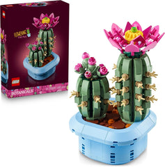 LEGO Botanicals Blühender Kaktus - Set mit Kunstpflanze mit 2 Kakteen & künstlichen Blüten - DIY Deko - Geschenkidee zum Geburtstag für Mädchen ab 9 Jahren & Erwachsene Pflanzenliebhaber - 11509