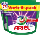 Mosószer Ariel PODS All-In-1, 76 mosás, színes mosószer, fényes tisztító Mosószerek Mosószerek Naty Shop 76 kapszula Új modell