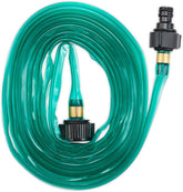 Furtun de irigații Relaxdays, lungime 5 m, udare uniformă a straturilor de grădină, plat, gata de conectare, furtun de aspersoare, verde