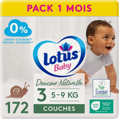 Lotus Baby, Douceur Naturelle, scutece, diverse marimi Mama si Copilul Naty Shop 3 (172 buc)
