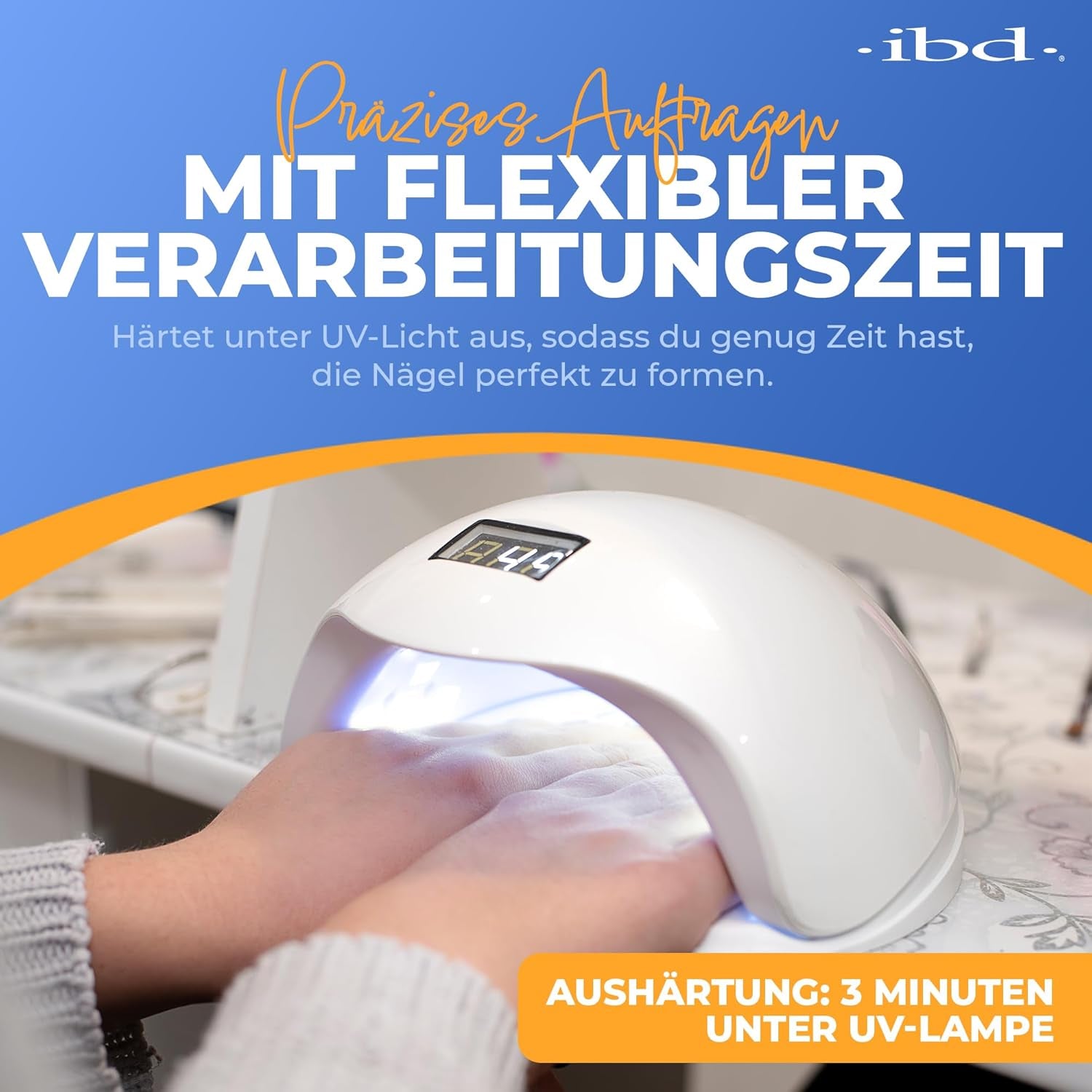 IBD Hard Gel – Gel de construcție transparent, 1 pachet (1 x 14 g) – Fabricat în SUA – Gel de construcție premium pentru unghii cu gel