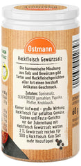 Ostmann Gewürze - Hackfleisch Gewürzsalz | Gewürz für Hackfleisch, Buletten oder Cevapcici | 60 g Streudose-ban