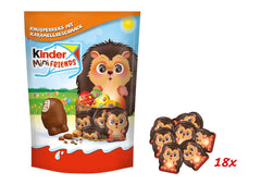 Kinder Mini Friends ropogós keksz karamell ízzel 122g – Tejcsokoládé keksszel és tejes töltelékkel – Húsvéti figurák – Húsvéti csokoládé és édességek – Húsvéti ajándék