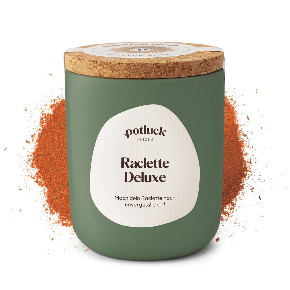 Potluck | Raclette Gewürz | Würzmischung im Keramiktopf | 70g | Vegán, gluténmentes és természetes alapanyagokból