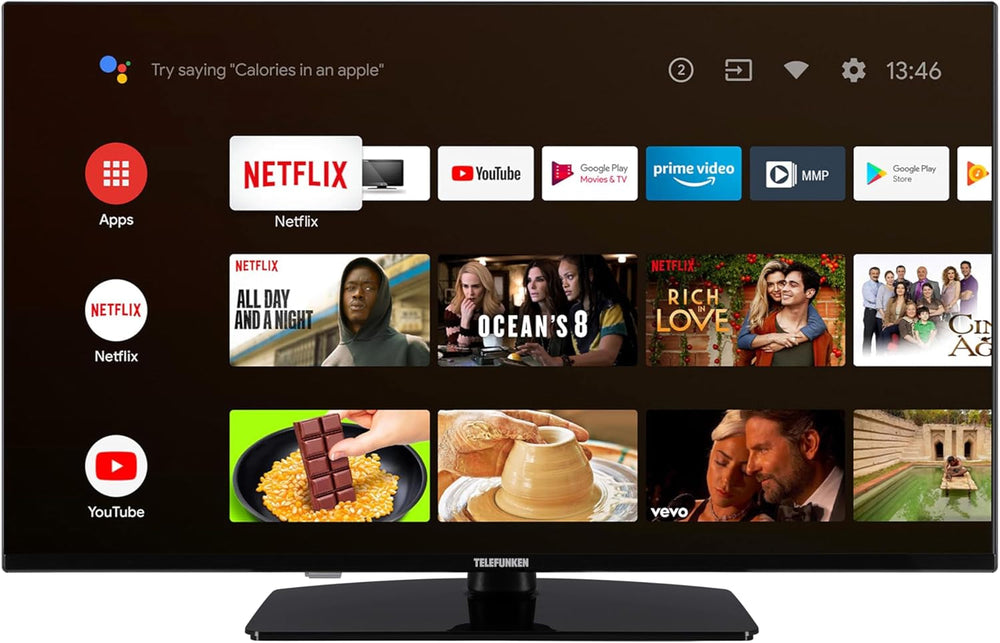 Televizor TELEFUNKEN Android TV de 43 de inci (Smart TV Full HD, HDR, triplu tuner, Bluetooth) XF43AN750M