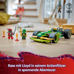LEGO NINJAGO Lloyd's Action Speedster - Építőautó 2 minifigurával szerepjátékhoz, építő játékautó gyerekeknek - ajándék fiúknak és lányoknak 7 éves kortól 71828 Építőkészletek Besuche den LEGO-Store