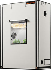 Spider Farmer Pro 70x140x200 cm-es termesztősátor gurulóajtóval, megfigyelőablakkal, kivehető padlópanellel, Mylar 2000D szövettel, beltéri hidroponikához SF4000, G4500, SE4500