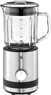WMF Küchenminis Kompaktmixer, Mini Standmixer, 400 Watt, Standmixer Klein, Glasbehälter 0,8 L, Pulsstufe, Cromargan Matt Kitchen Naty Shop