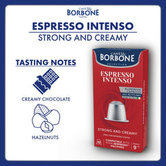Caffee Borbone Espresso Intensity 9/10 Nespresso Compatible 10 Coffee Capsules