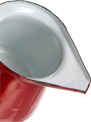 910550 – Cană roșie de lapte, servește 0,50 litri.