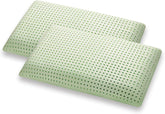 Marcapiuma pernă din spumă de memorie, verde, naturală, cu ierburi, 2 bucăți Perne standard Naty Shop Salutări 2X Saponetta Modern