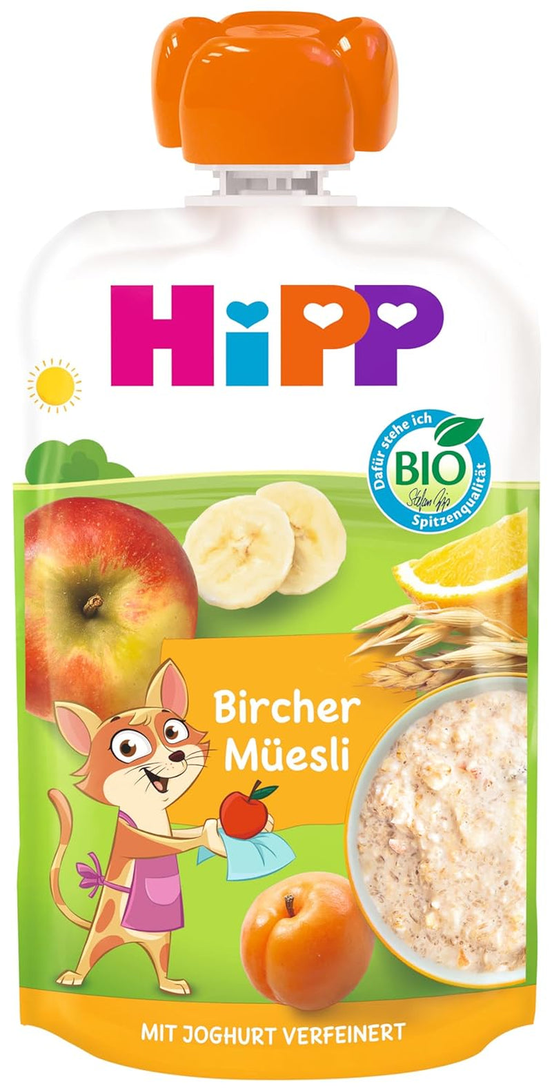 HiPP Bircher müzli, Kinyomható tasakok 1 éves kortól (8 x 100g)