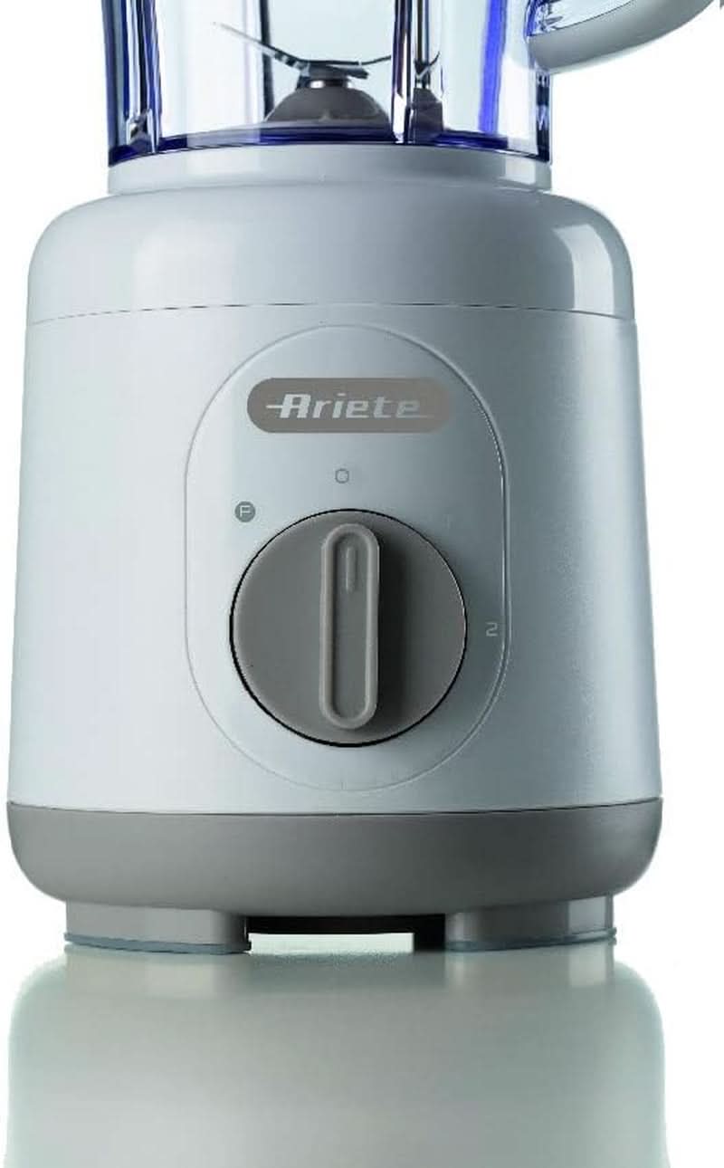 Ariete Breakfast 586 Blender, Elektrischer Mixer Mit 4 Edelstahlklingen, 2 Geschwindigkeiten + Pulse-Funktion, Anti-Rutsch-Füße, Aufsatzdeckel, 1,5 L Fassungsvermögen, 500W, Weiß Mama si Copilul Naty Shop